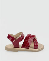 Sandalias Charol Corazones Rojo Red